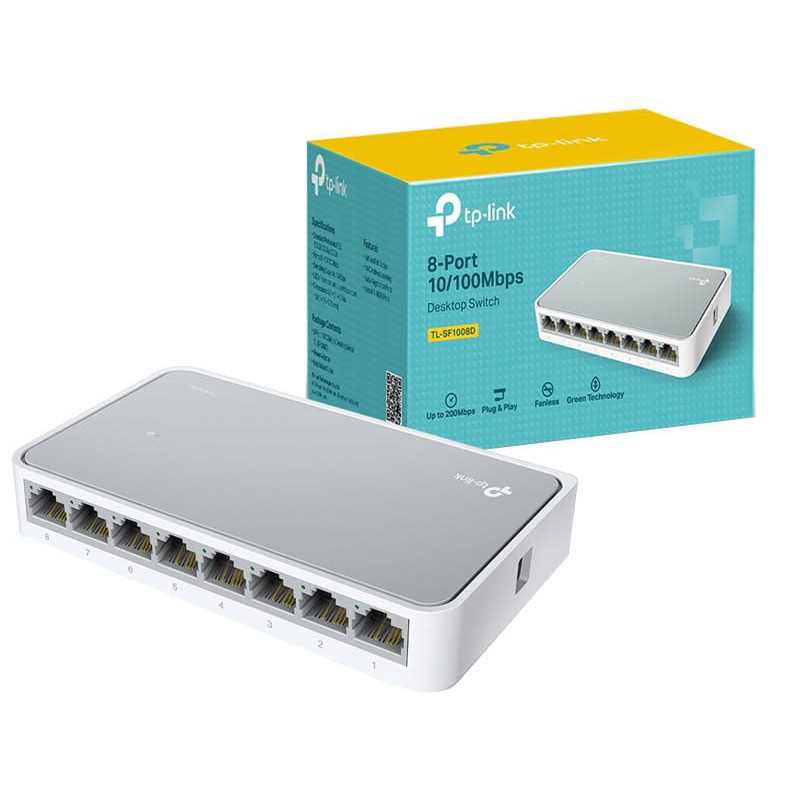 SWITCH TPLINK 8-Port 10/100Mbps Desktop Switch TL-SF1008D