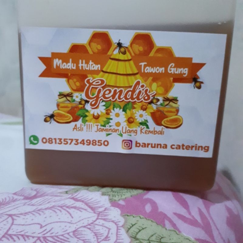 

madu hutan nektar pohin karet