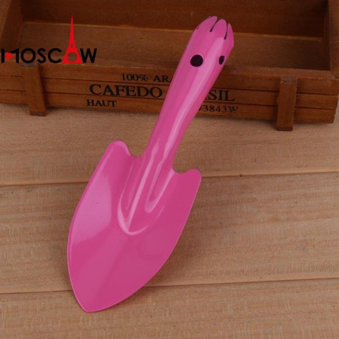 Sekop Kecil Bahan Besi Warna Pink Untuk Taman Jijidian11