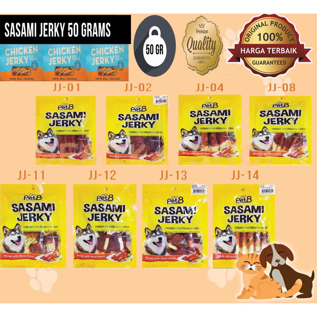 Sasami Jerky Soft Chicken Jerky 50gr