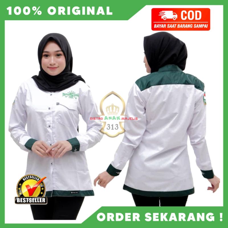 Baju Koko Kemeja Hari Santri Nahdlatul Ulama NU/ Kemeja HSN Laki Laki/ Baju Perempuan/ Kemeja Wanita