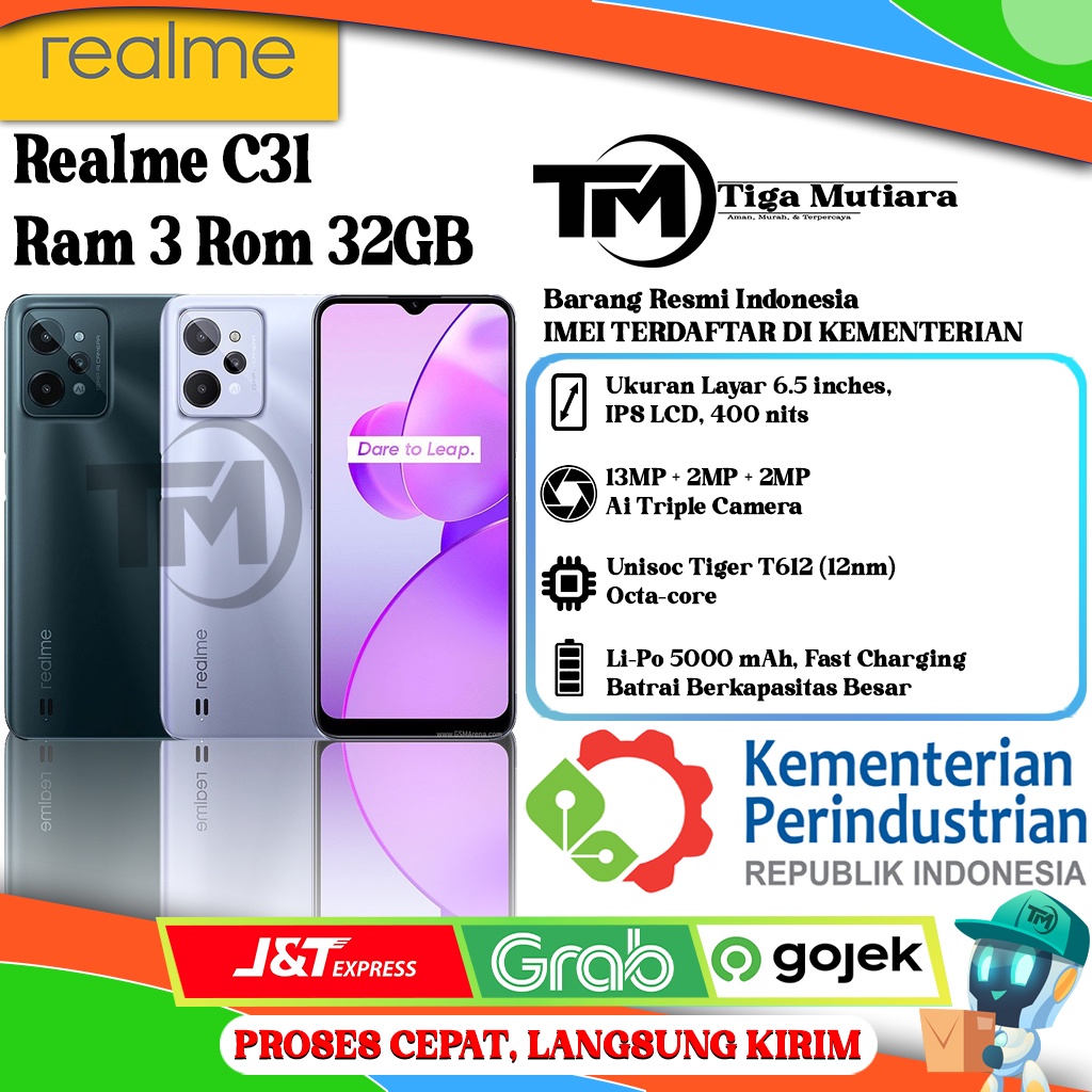 Realme C31 Ram 3/32GB | Ram 4/64GB