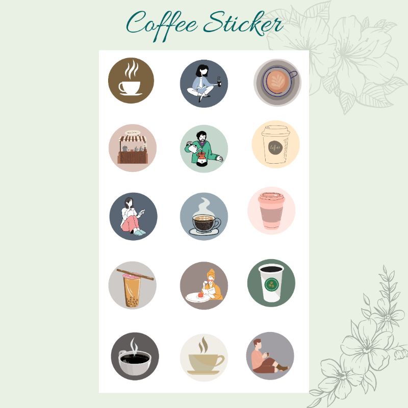 Coffee Sticker | cetak sticker murah