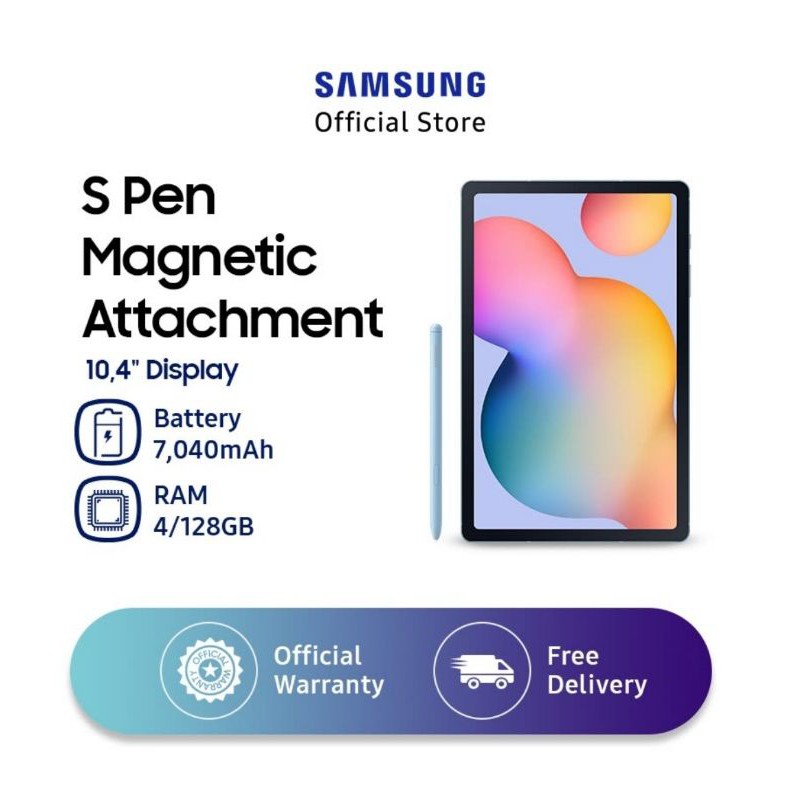 SAMSUNG Galaxy Tab S6 Lite P615 10.4" inch RAM 4GB 128GB - OXFORD GRAY - GRS SEIN - BNIB