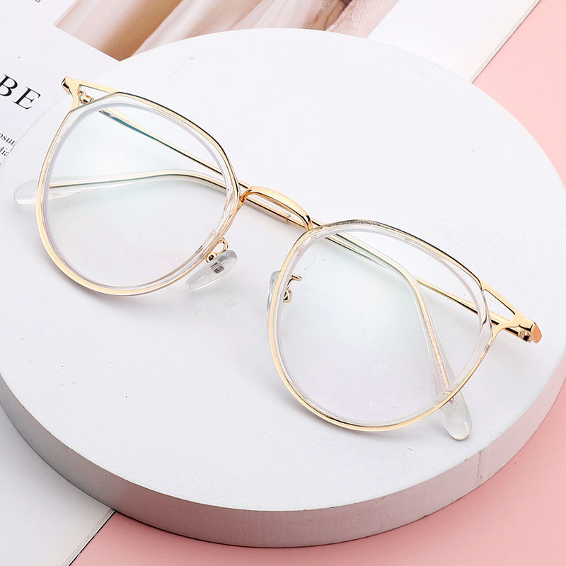 Fashion Anti-Radiation Eyeglasses Transparent Retro unisex Computer Glasses Anti-Blue lens Eyewear