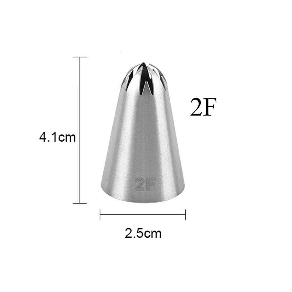 PREVA #2F Icing Piping Nozzles Bakeware Russian Cherry Blossoms Stainless Steel Cupcake Ice Cream Tool