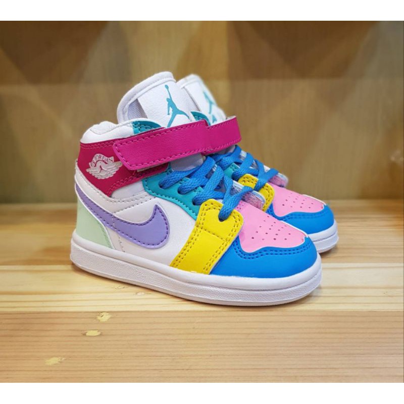 SEPATU JORDAN ANAK CEWEK PREMIUM QUALITY JORDAN KIDS RETRO MULTICOLOR