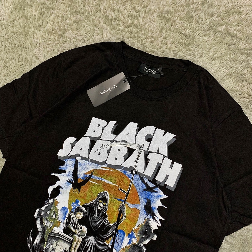 KAOS TSHIRT BAND BLACK SABBATH BY RUBIC PREMIUM FULLTAG