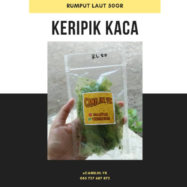 

KERIPIK KACA KRIPCA KRIPIK KACA RUMPUT LAUT PEDAS