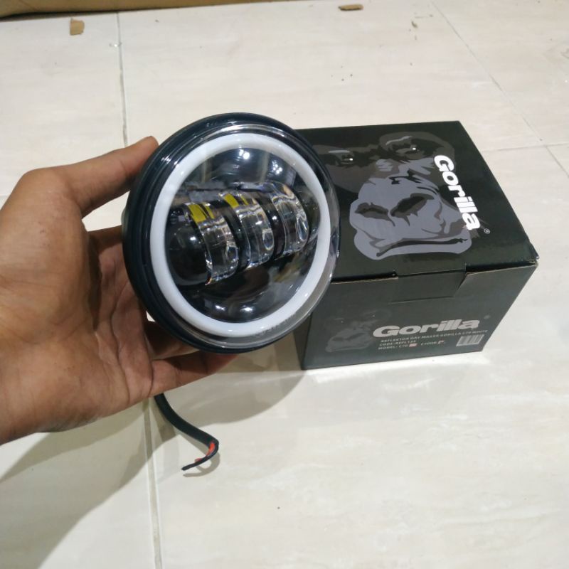 DAYMAKER 4,5 INCH 3 MATA 45 WATT GORILLA HALLORING  PNP HONDA C70 S90 C50 PITSPOT VESPA PTS SUPER 66