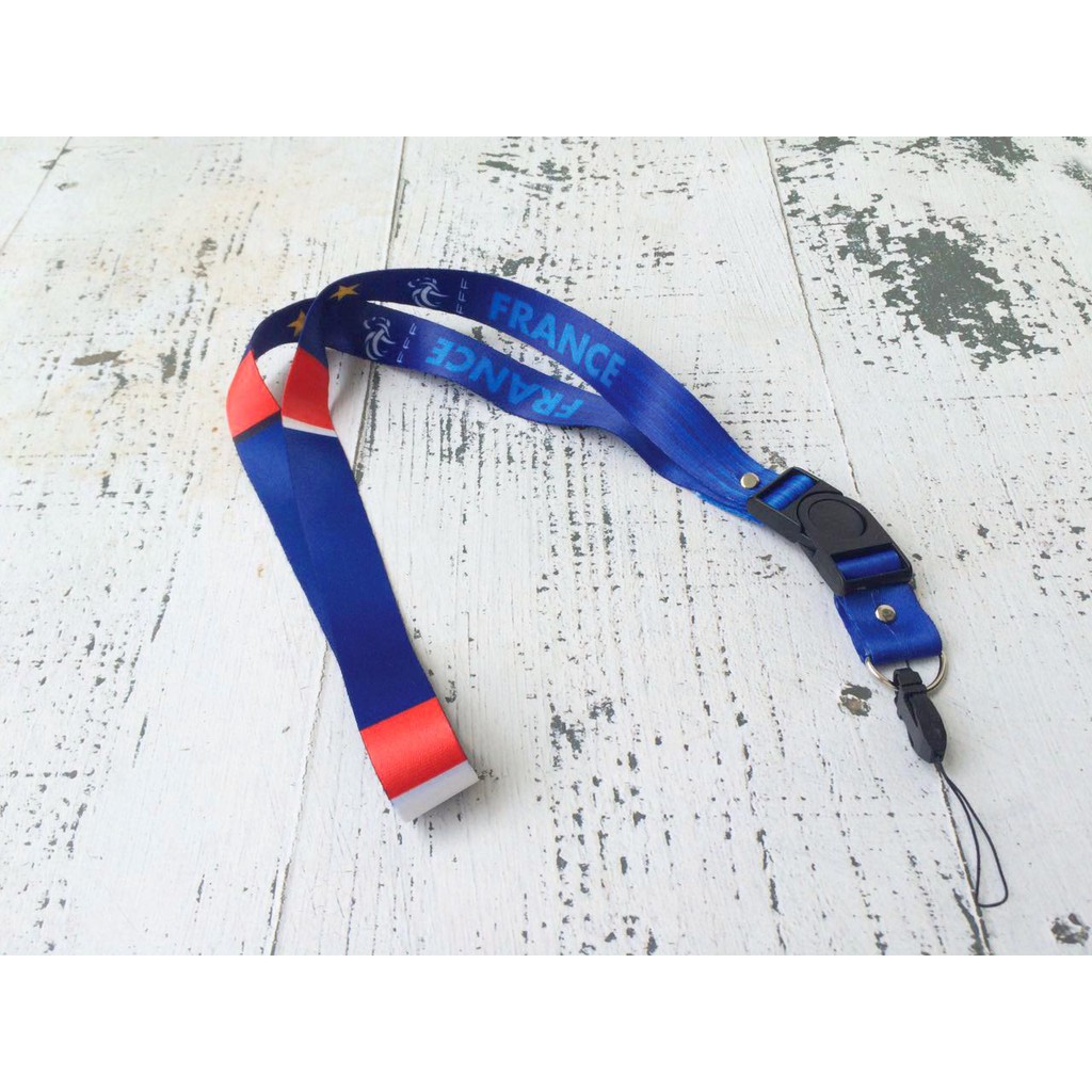 PERANCIS GANTUNGAN HP/KUNCI/TALI LANYARD ID CARD PIALA DUNIA WORLD CUP
