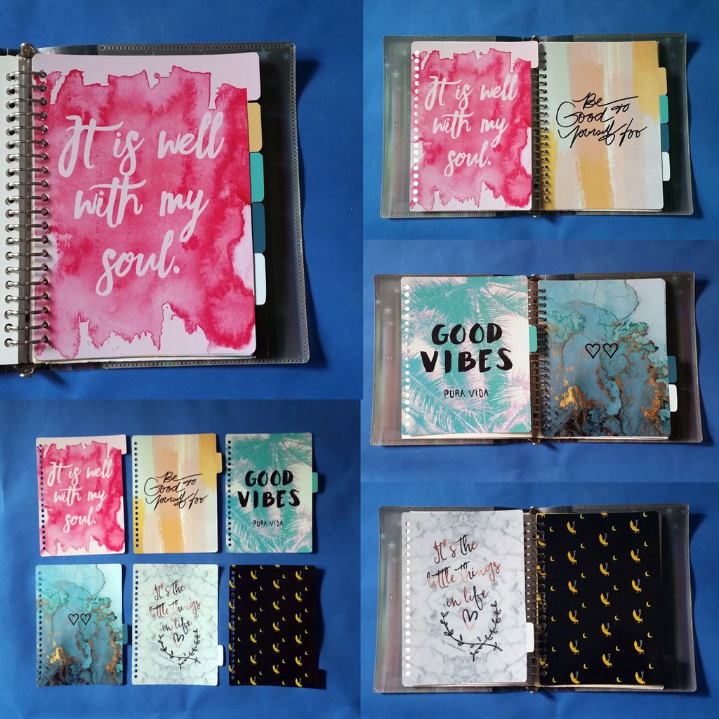 

Pembatas quote colorfull binder 2 Ring, 6 Ring, 20 Ring, 26 Ring 1 Set 6 lembar murah