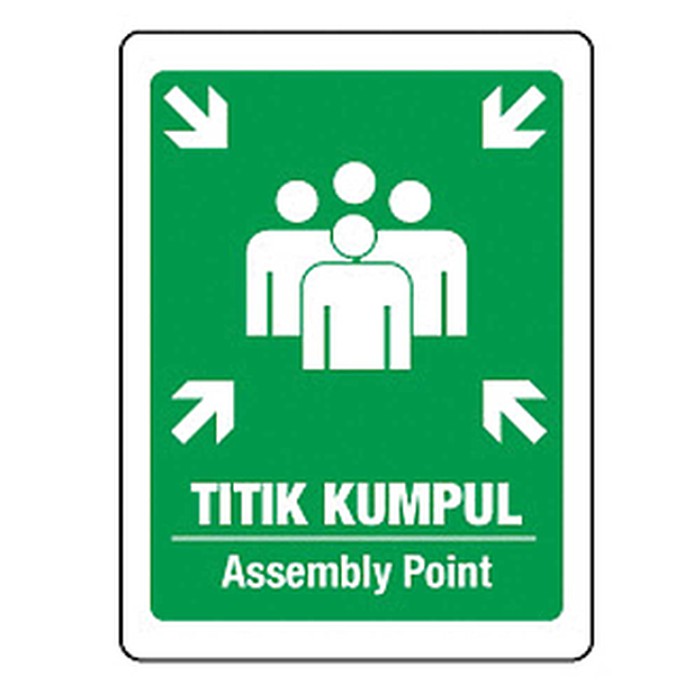 Rambu Sign Titik Kumpul Print 40cm X 60cm Shopee Indonesia