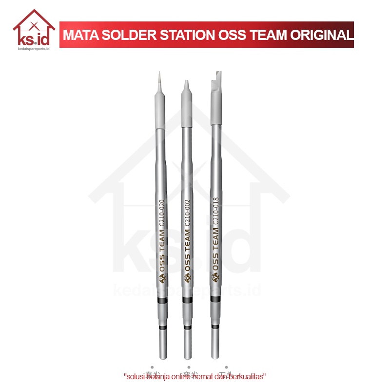 Mata Solder OSS Team T210 Lurus / Bengkok / Pisau Type Mata C210 / MATA SOLDER OSS C210 / MATA SOLDE