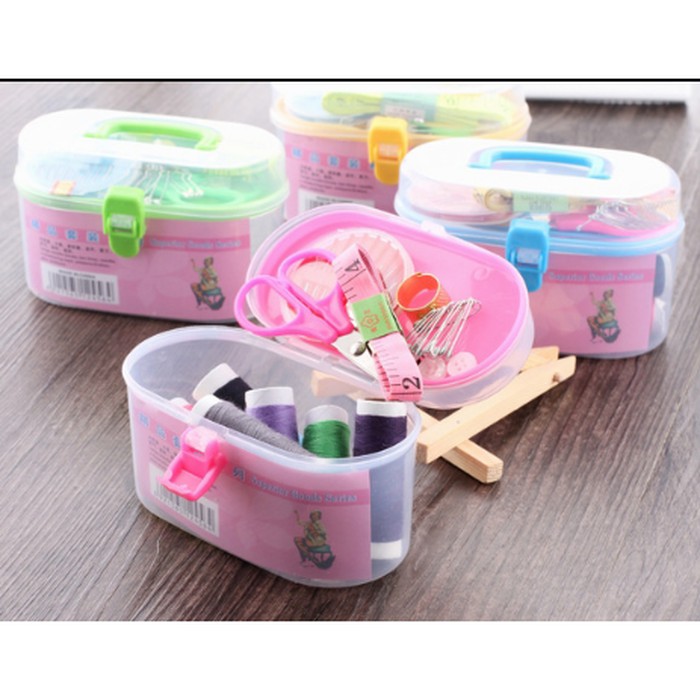 6. SET ALAT JAHIT PELENGKAPAN JAHIT JARUM BENANG / SEWING BOX TOOL// JAHIT BAJU // JAHIT SEMUA