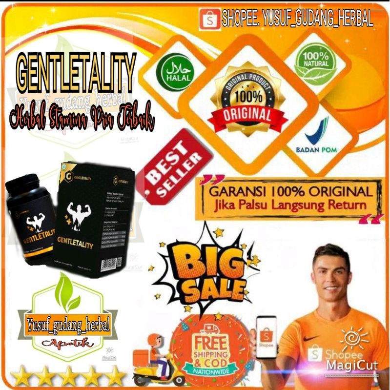 GENTLETALITY Suplemen Herbal Stamina Pria Terbaik , Teraman dan terbaik