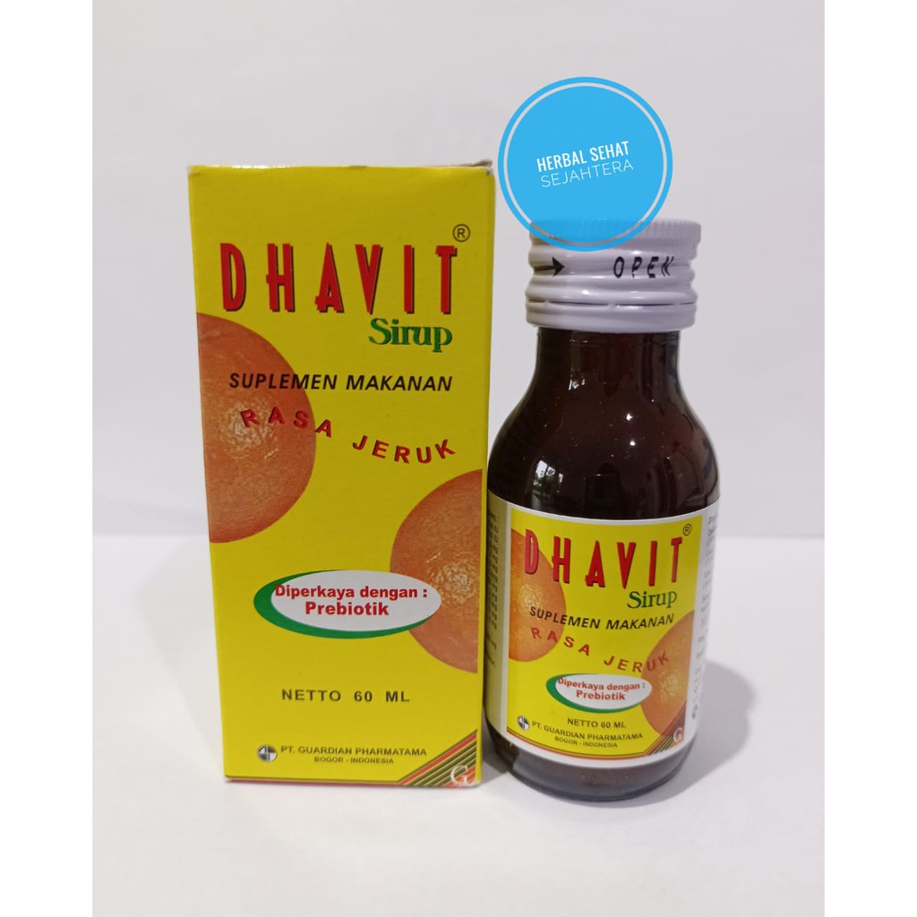 DHAVIT SIRUP 60 ML Dhavit Sirup 60ml dhavit sirup / Vitamin dan Nutrisi