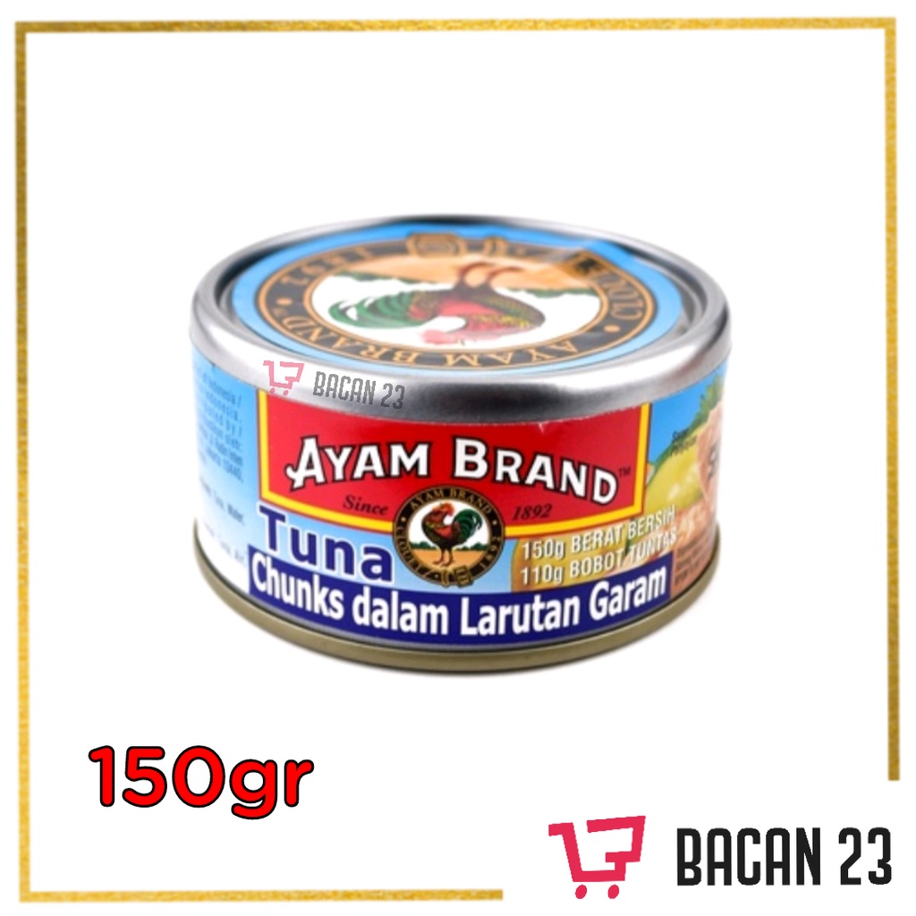 Ayam Brand Tuna Chunks in Brine ( 150 gr ) / Tuna dalam Larutan Garam / Tuna Kaleng