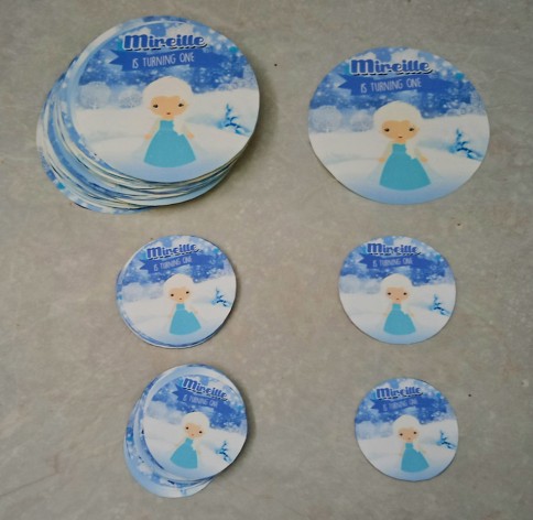 Printable Topper Cupcake Bulat