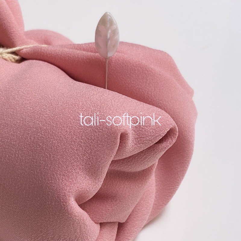 PASHMINA Hijab Diamond Tali (JAHIT TEPI) / Kerudung Pashmina Sabyan Diamond Italiano PART 1-TALI-SOFTPINK