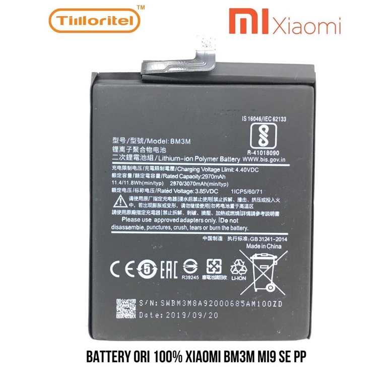 BATTERY BATRAI BATRE ORI BM3M / MI9 SE