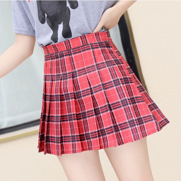 【Blossom】Korea Mini Skirt / Lipit Skirt / Rok Mini/Rok Pendek Lisa Blackpink 2145