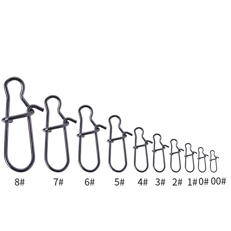 50Pcs Fishing Split Ring Swivel Umpan Pancing Swimbait Fishing Lure Ikan Memancing Bait Tackle