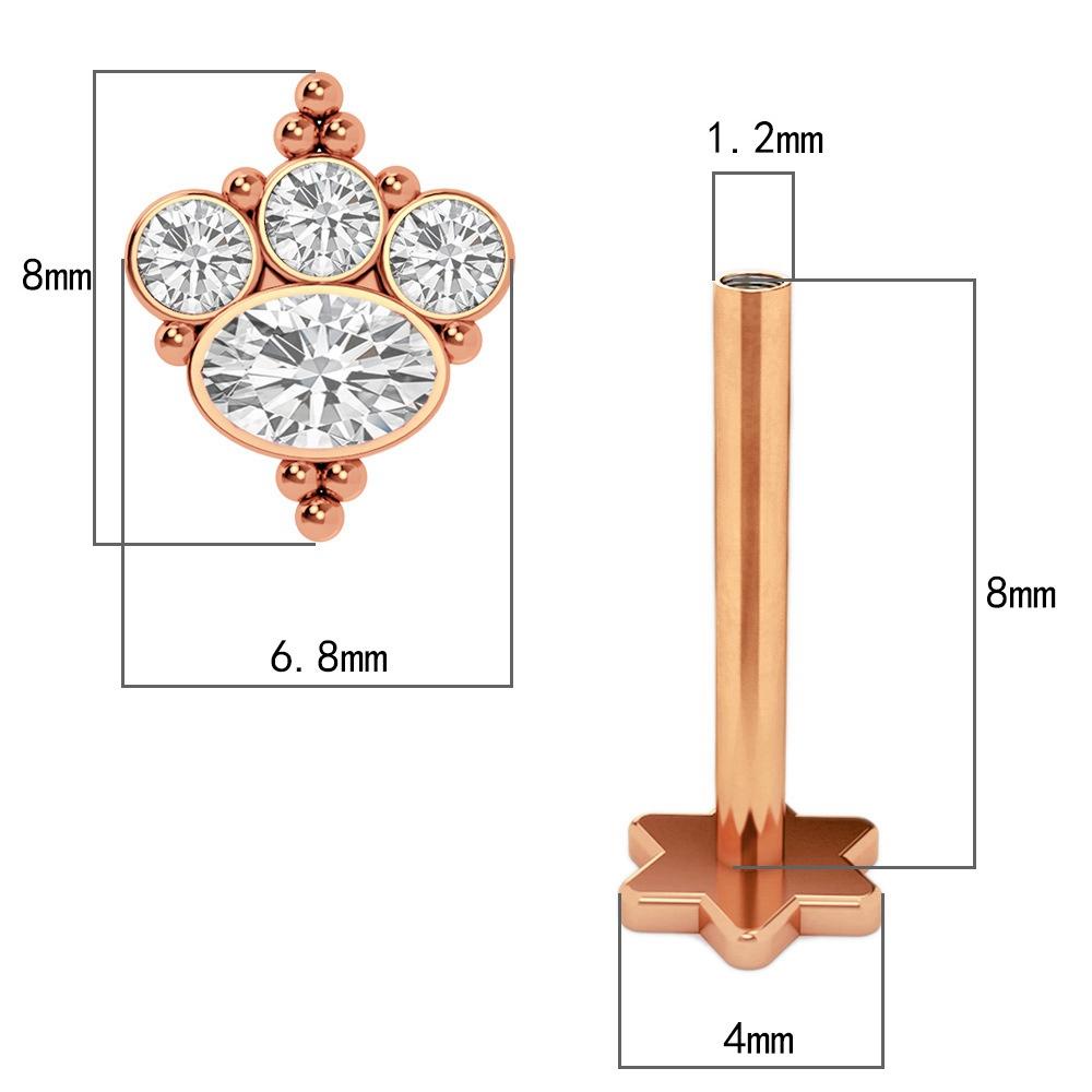 Lily Tragus Tindik Tulang Rawan Aksesoris Fashion Perhiasan Seksi Anting Tulang Telinga