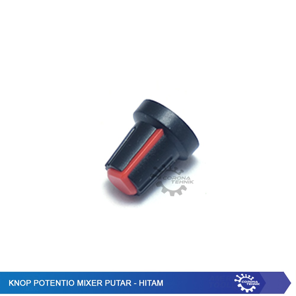 Knop Potentio Mixer Putar - Hitam