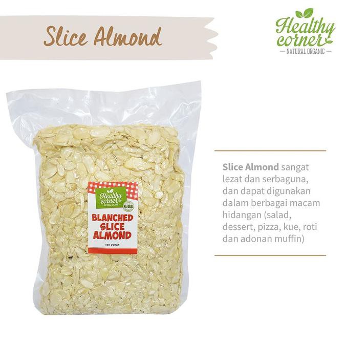 

Natural Blanched Sliced Raw Almond ( Kacang ) - 1 Kg PRODUK TERBATAS