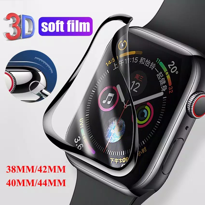 PET Anti gores screen guard nano shock UNTUK FOR Apple Watch 38mm 42mm 44mm 40mm Series 1 2 3 4 5 6 Se