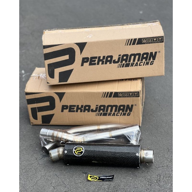 Knalpot pekajaman carbon, knalpot racing pekajaman carbon kevlar, pekajaman racing muffler