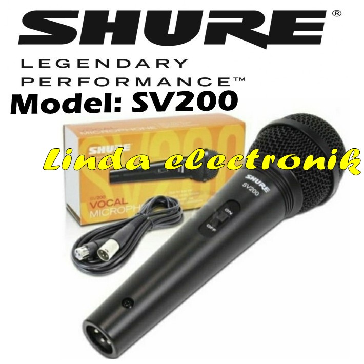 mic shure sv 200 shure sv200 dynamic kabel original