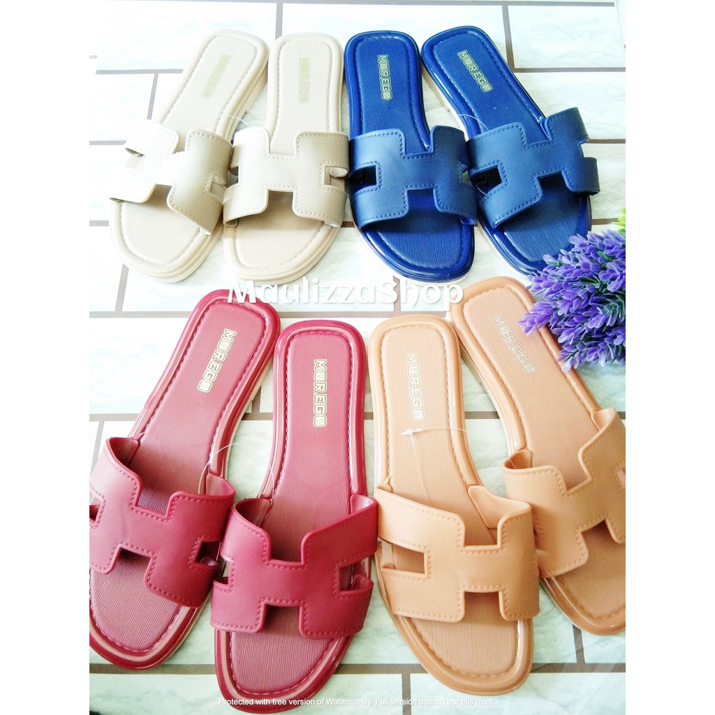 Sandal Karet Wanita Model H Morego Murah