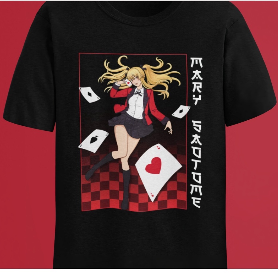 Tshirt Mary Saotome Kakegurui Anime Manga Premium Unisex