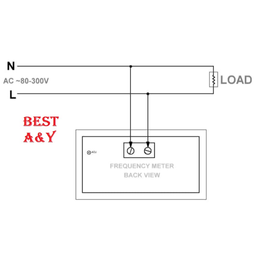 AC Frequency Hertz Meter Pengukur Frekuensi Hz Meter Digital