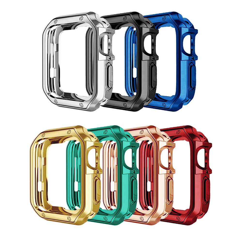 Tpu Case Untuk Apple Watch 40mm 41mm 44mm Shockproof Pelindung Bumper Cover 42mm 44mm 45mm Aksesoris Untuk Iwatch7.6 /5 /4/SE /3