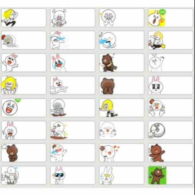 

Sticker nama waterproof Line