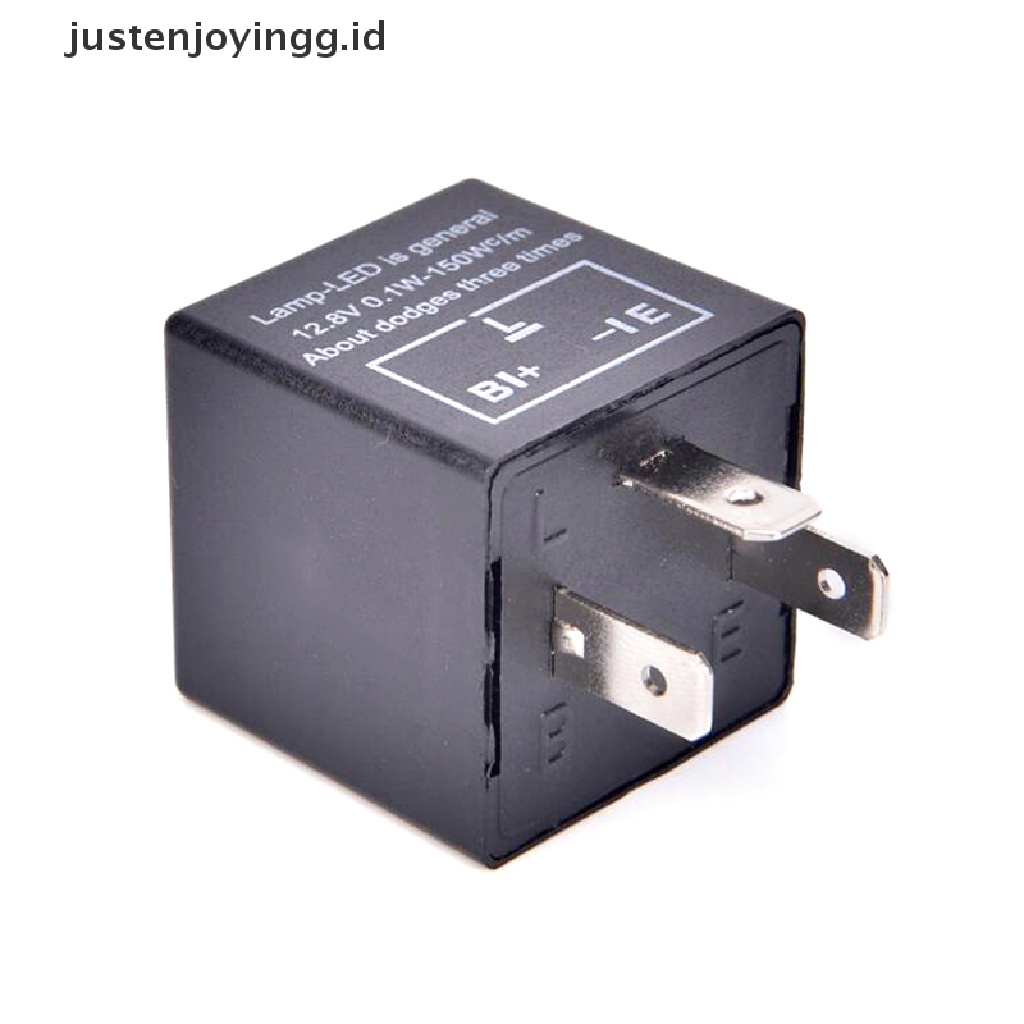 // justenjoyingg.id // 12V 3-Pin LED Adjustable Car Flasher Flash Relay For Turn Signal Light CF13 ~