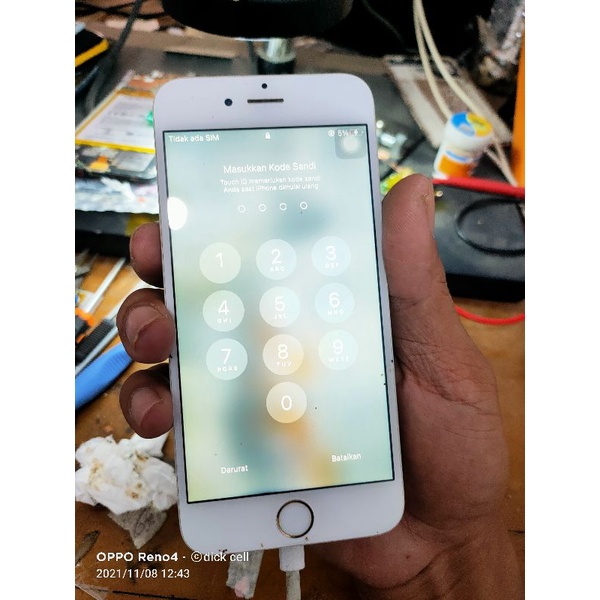 mesin iphone 6s 64gb lockscreen