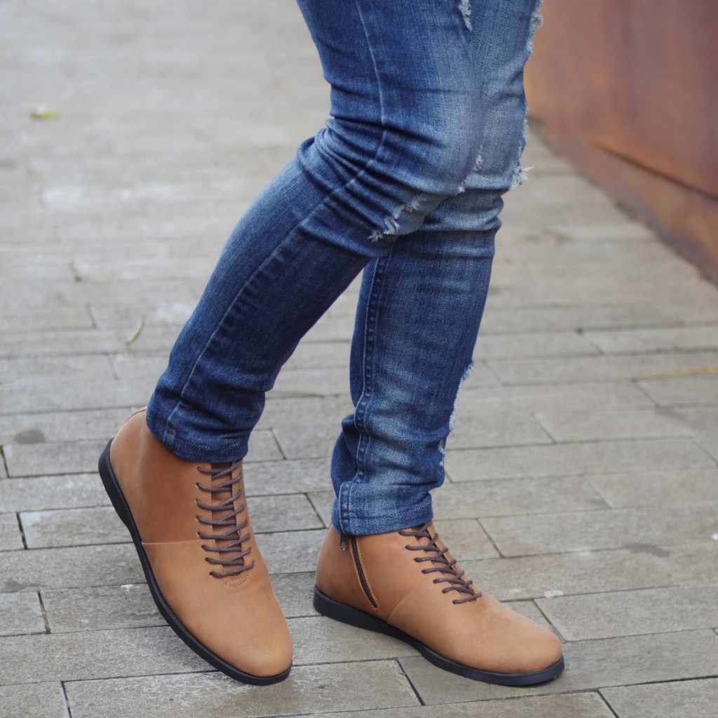 SVERKER CAMEL (KULIT ASLI) |ManNeedMe x Greata| Sepatu Boots Pria ORIGINAL