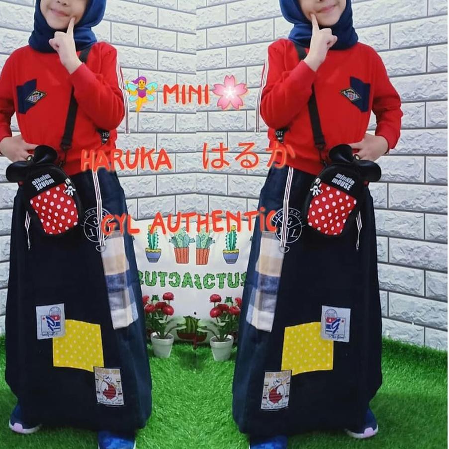 SHOPEE MALL [ Jaminan Harga Termurah ] Mini Haruka Set Kids Baju Setelan Anak Perempuan 5-7 Tahun ⚡