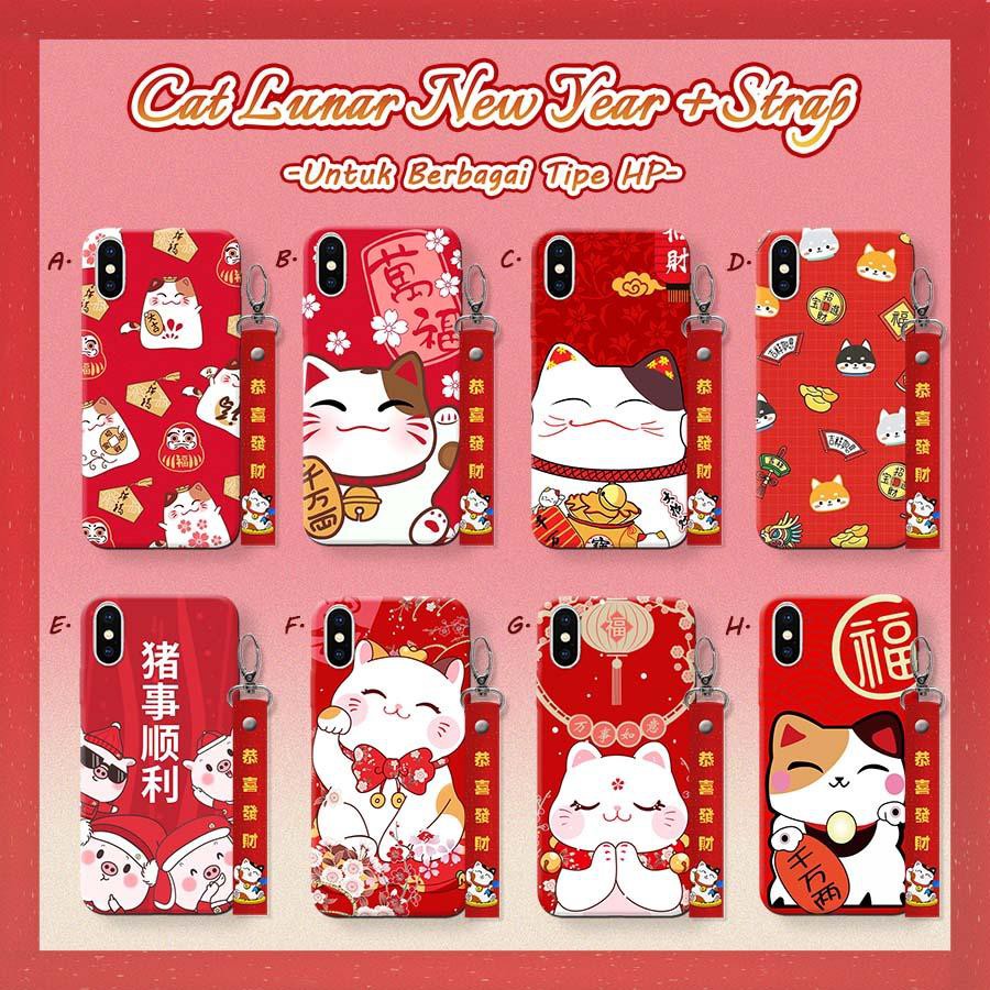 

Imlek Fortune Cat Custom Case with Strap Lanyard - 1 HARI JADI