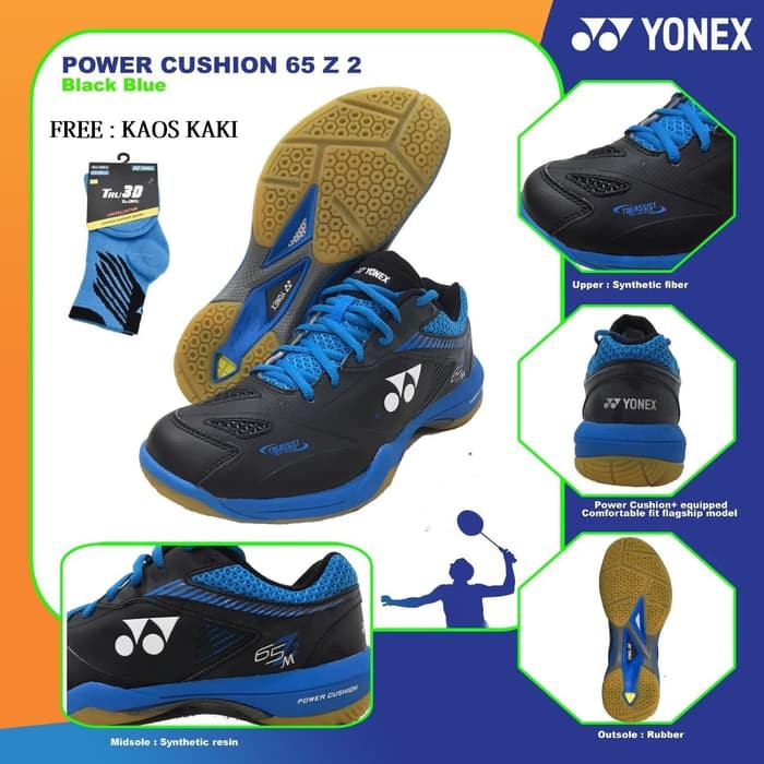SEPATU BADMINTON YONEX POWER CHUSION SHB 65 Z 2 MEN ORIGINAL