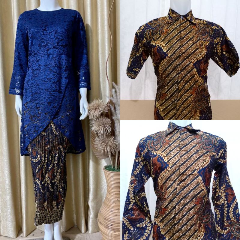 SETELANKEBAYACOUPLEMODERN/SETKEBAYACOUPLEMURAH/KEBAYA COUPLE BAPAK IBU DAN ANAK/KEBAYA COUPLE LAMARAN/SETKEBAYACOUPLEMURAH/