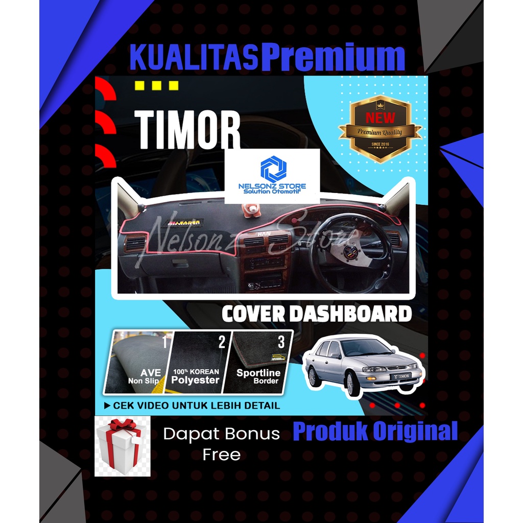 COVER DASHBOARD TIMOR ALAS DASHBOARD PELINDUNG DASBOR AKSESORIS DASHBOARD INTERIOR MOBIL