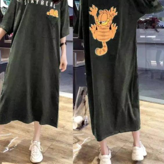 Gold Promo JAYA.Co Dress STAY REAL Jumbo #PRICEDISCOUNT
