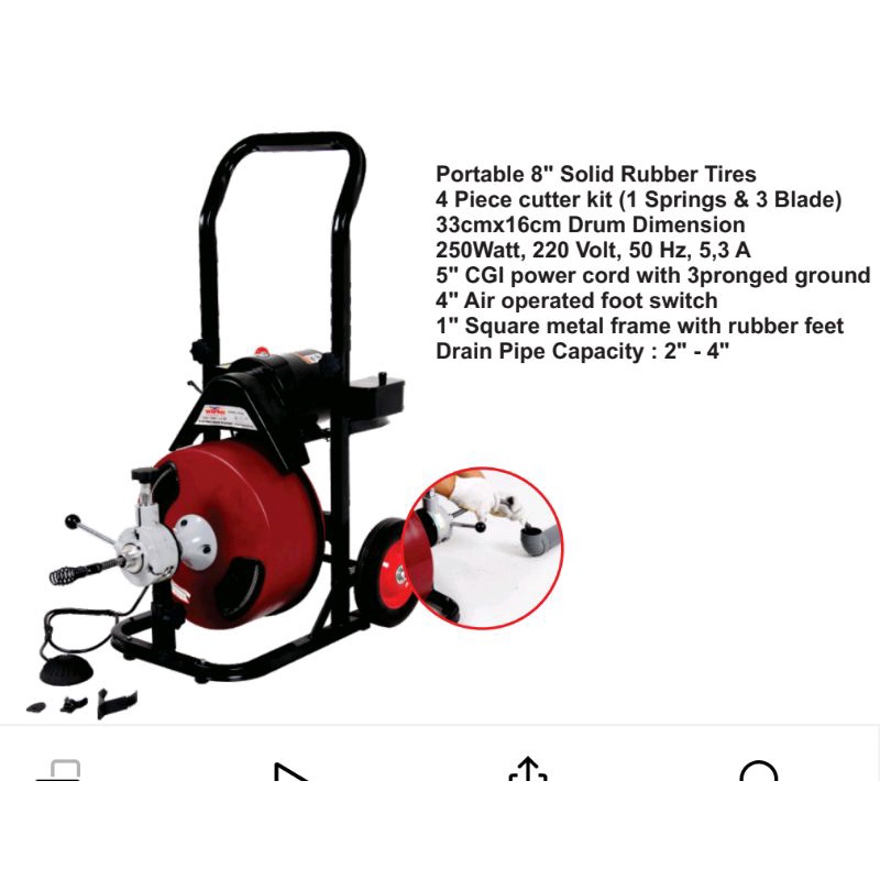 Mesin pembersih pipa WIPRO W7062