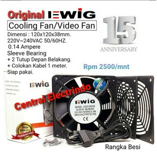 Cooling Fan Video Fan 120x120x38mm (Kabel + Tutup) EWIG.