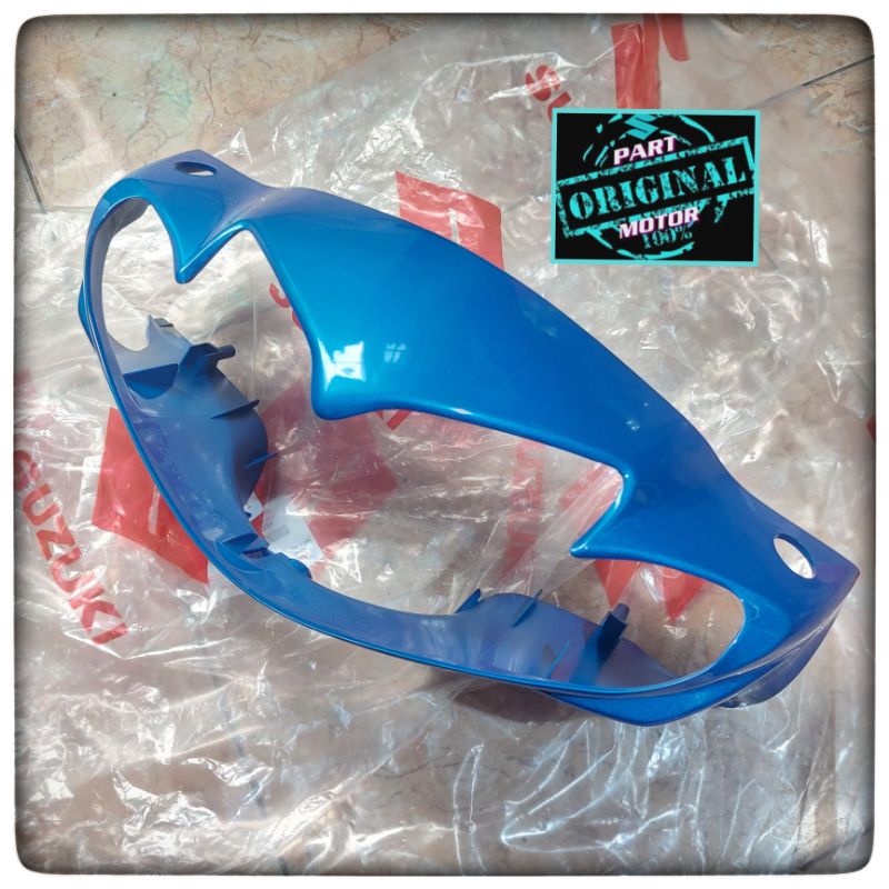 Batok cover lampu depan biru shogun 125 R lama ori SGP